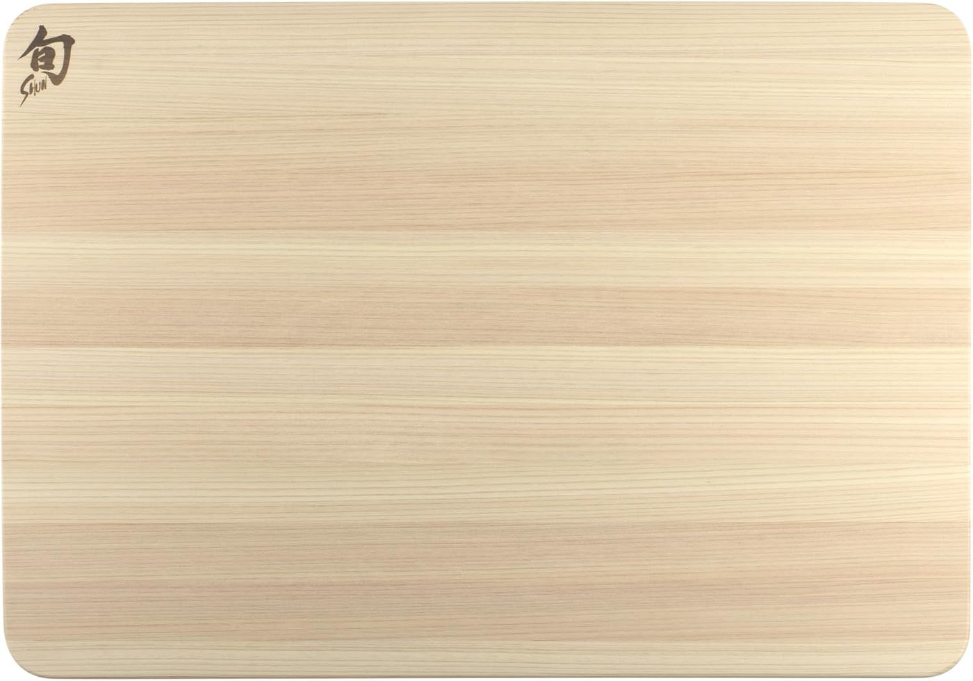 Shun Cubiertos Hinoki Tabla de cortar extra grande con ranura | Tab...
