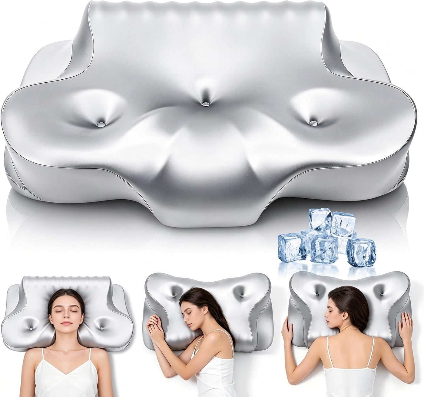 Dayme Almohadas de espuma viscoelástica para soporte de cuello - Al...