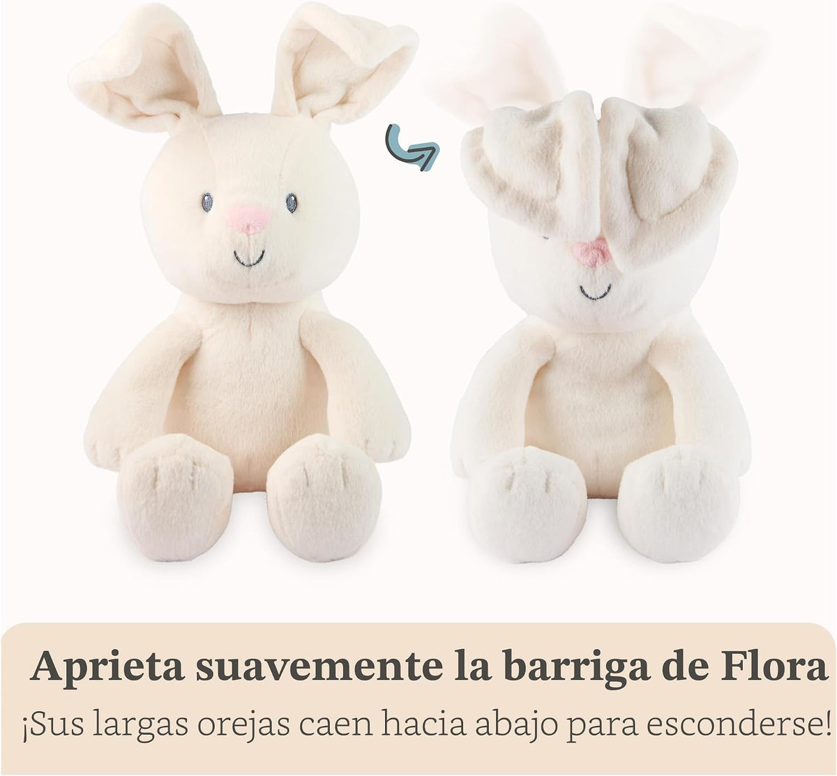 GUND Baby Peek-a-Boo Flora - Juguete de peluche activado por apreta...