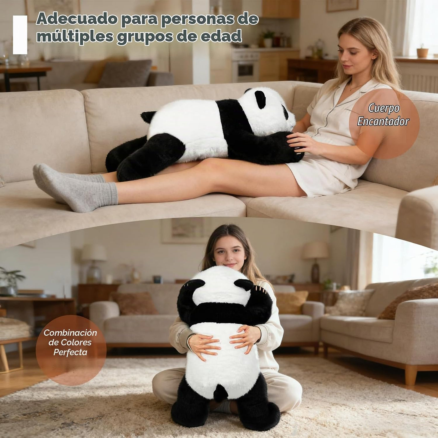ZBLX Oso Panda Gigante de Peluche, animal de peluche grande de 39 p...