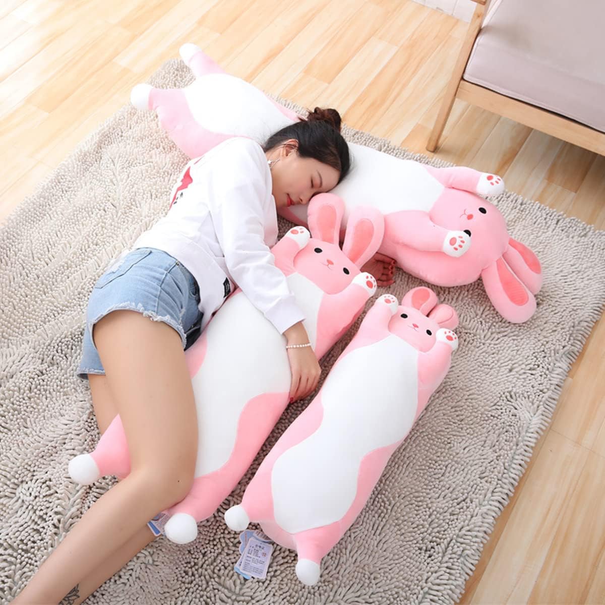 Rexinc Animales de peluche de conejo gigante de 37.40 pulgadas, alm...