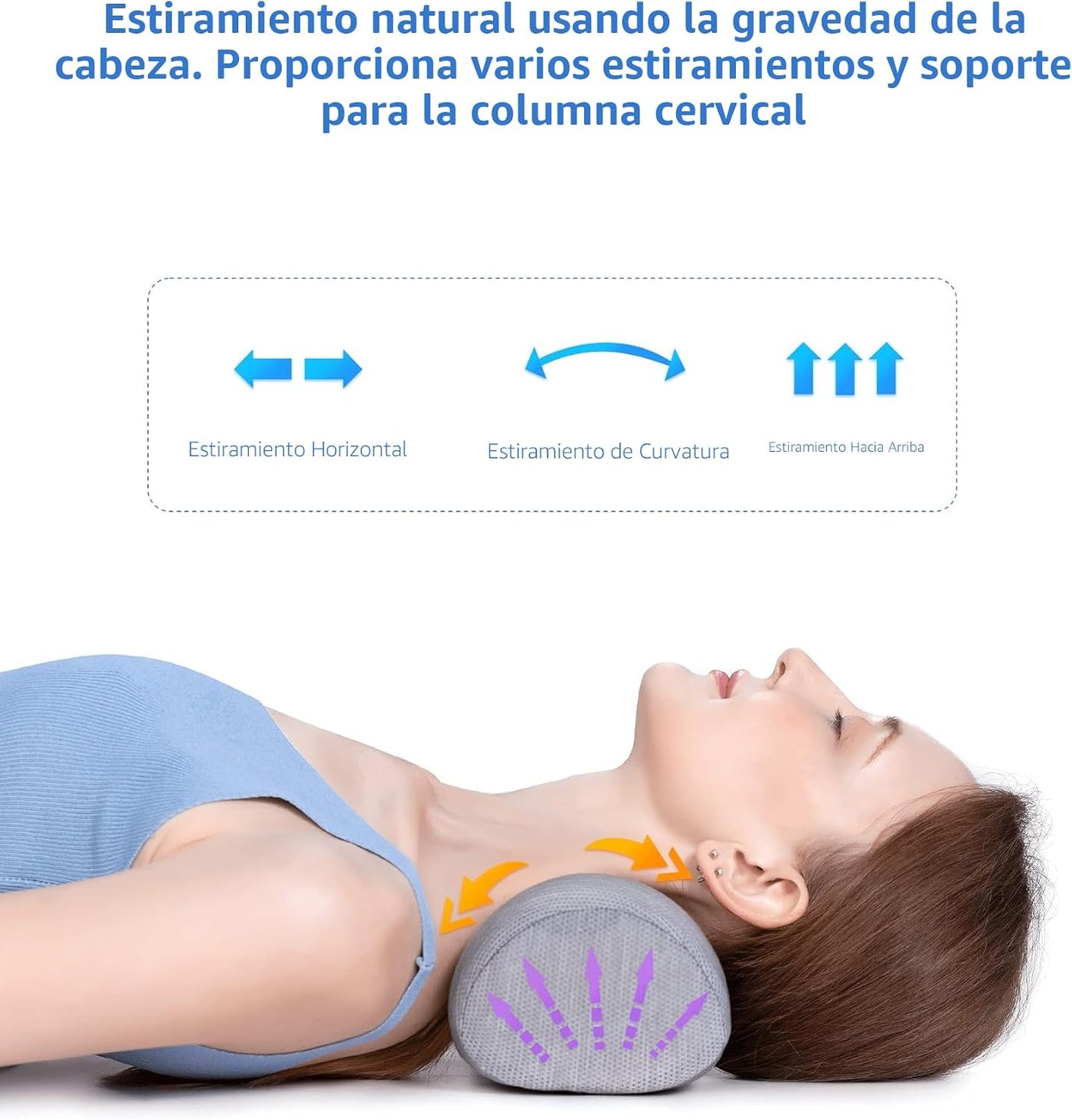 Bespilow Almohada pequeña para dormir, almohadas cervicales para al...