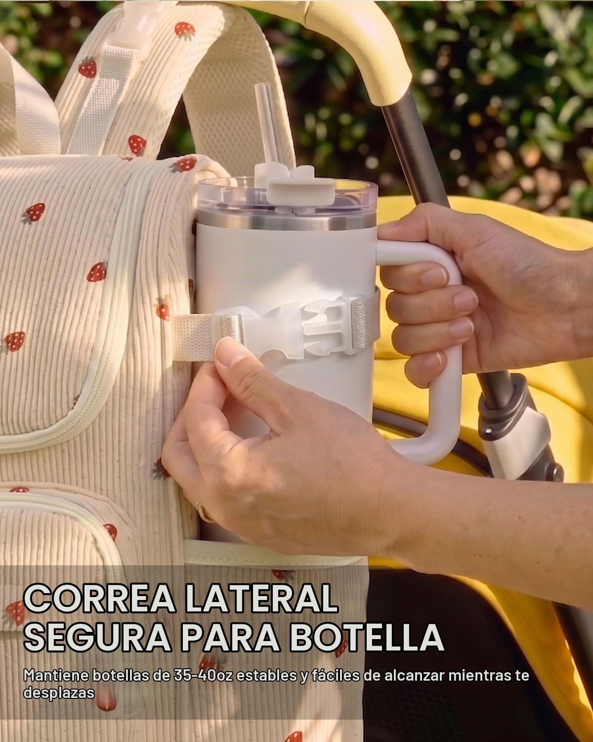 suwarble Mochila grande de pana para pañales para mamá, mochila de...