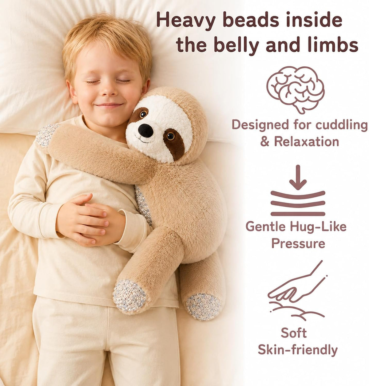 Tezituor Animales de peluche de perezoso de 2 libras, juguete grand...