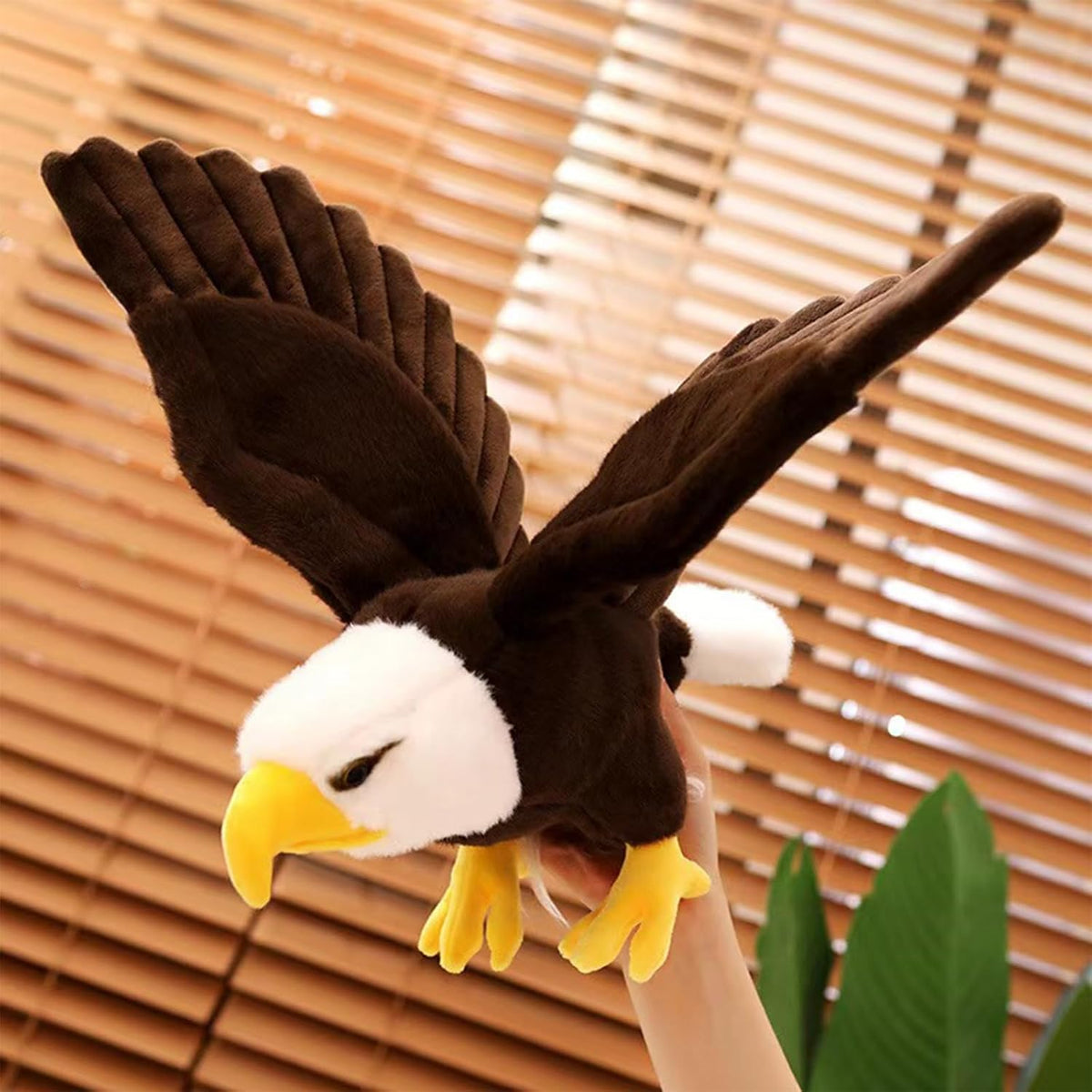 ZWLCWYBDBD Adorable peluche de águila calva, animal de peluche de 2...
