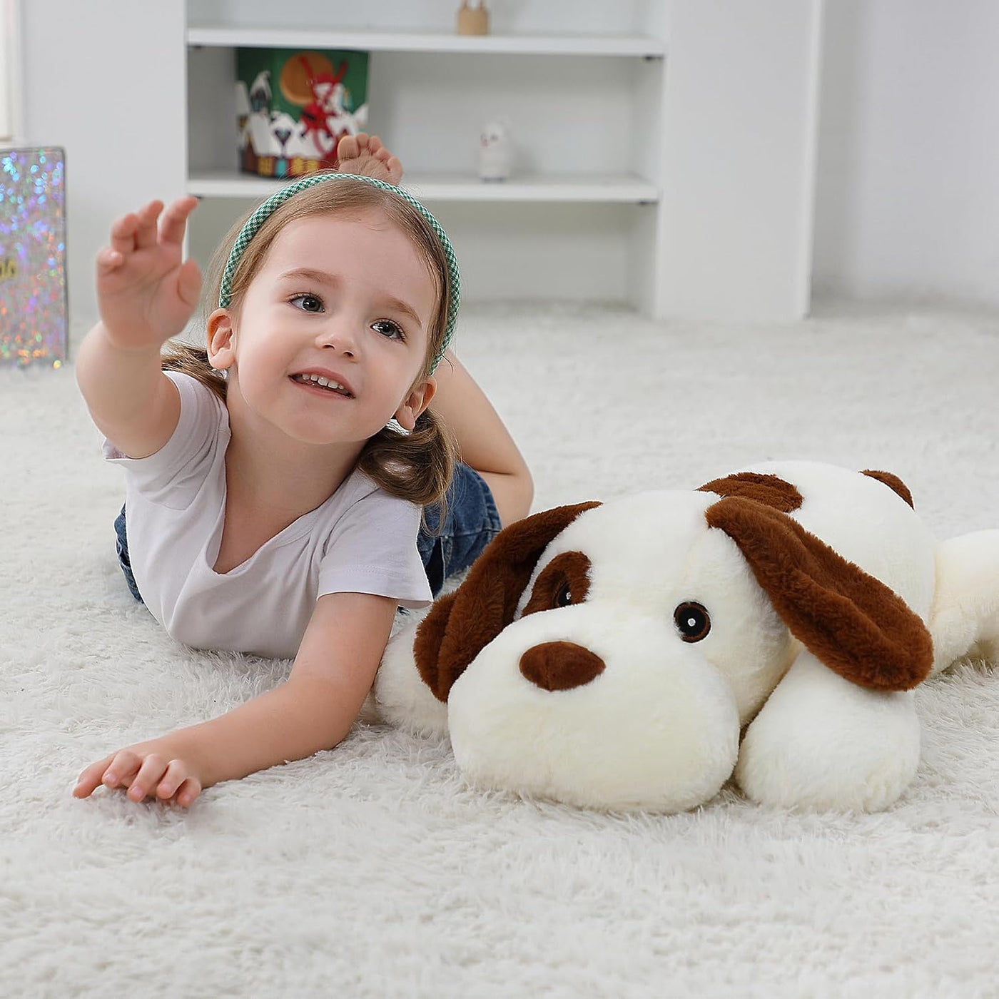 JellyMallow Animales de peluche con peso para perros de 5 libras y...