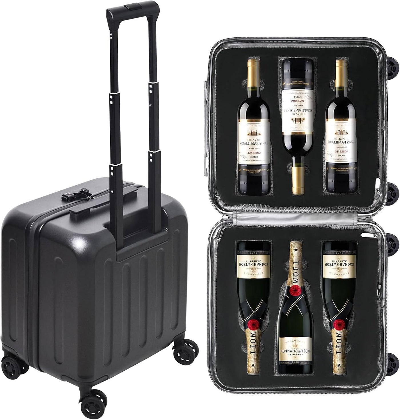 Wine Luggage - Maleta de vino aprobada por aerolíneas de 6 botellas...