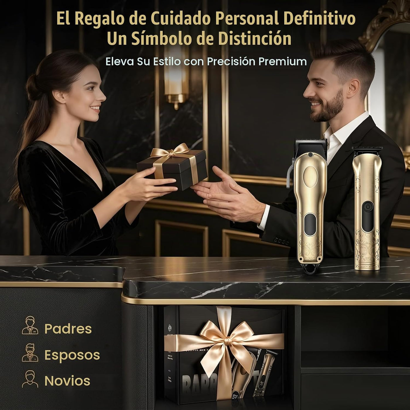 Cortadora de pelo profesional para hombres, recortadora de barba co...