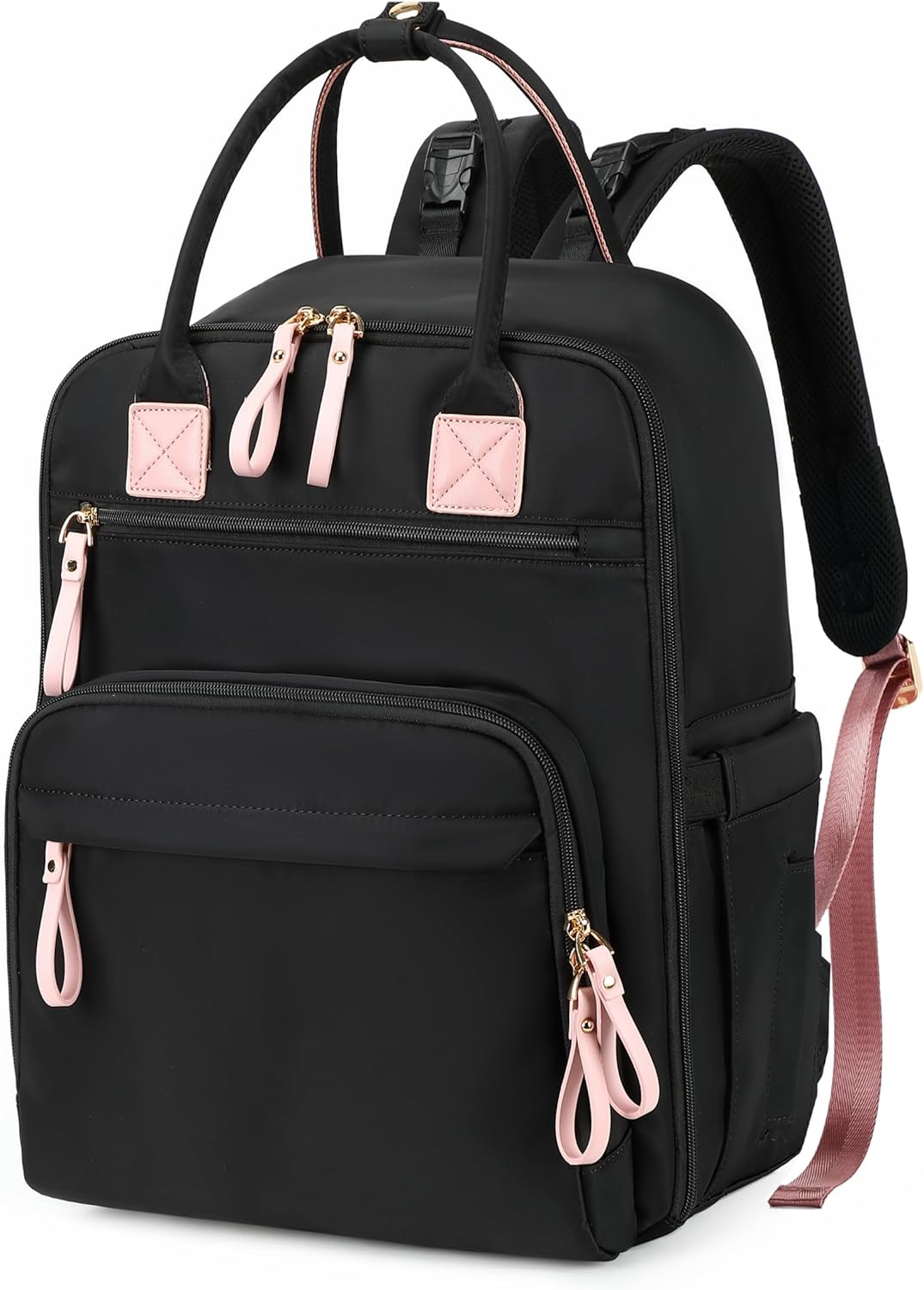 LORADI Mochila grande para pañales de 18 bolsillos, color negro | C...