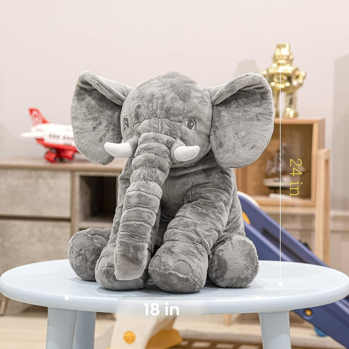 Homily Juguete de Peluche de Elefante Relleno de 24 PULGADAS Colete...