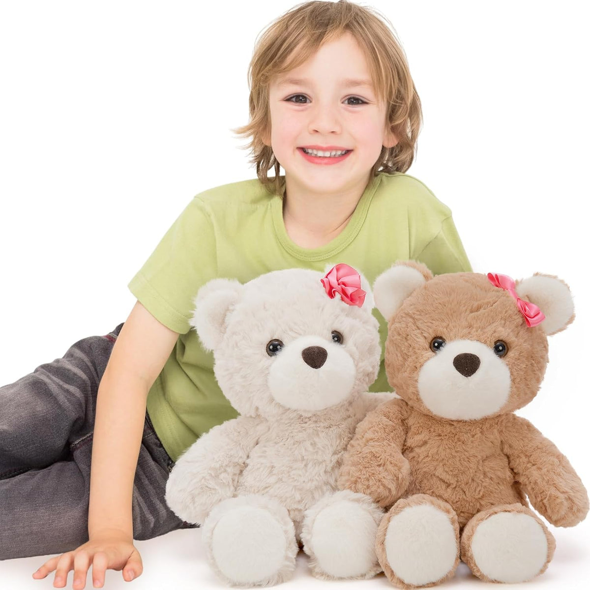 Muiteiur Paquete de 2 osos de peluche a granel, juego de oso de pel...