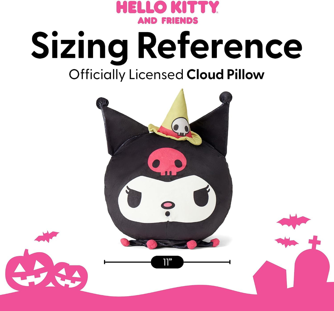 Northwest Halloween Sanrio Witchy Kuromi - Almohada de viaje de nub...