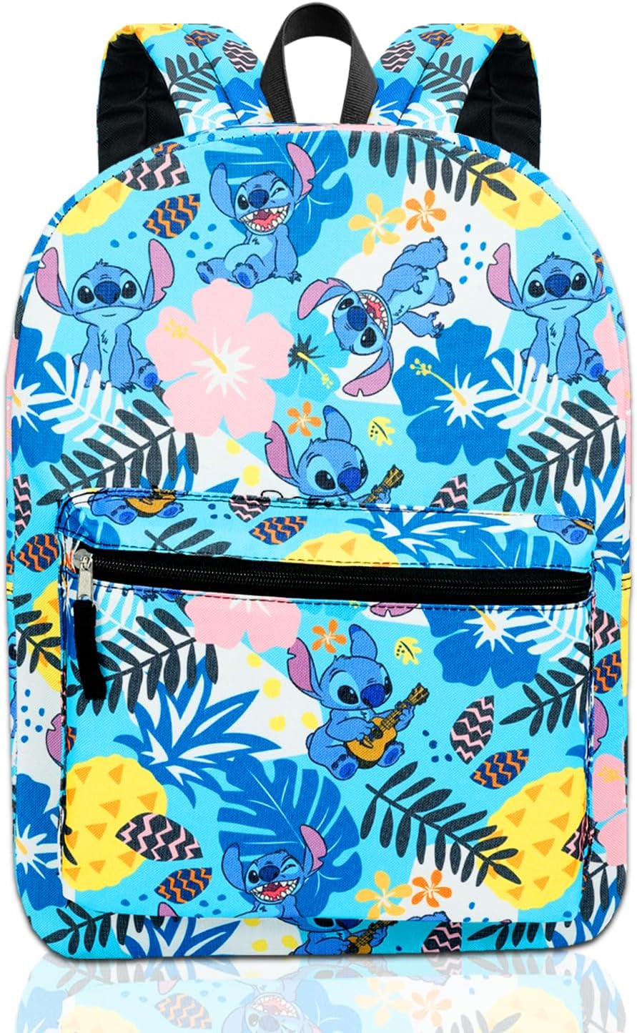 Disney Stitch Mochila y lonchera para niñas, paquete con bolsa esco...