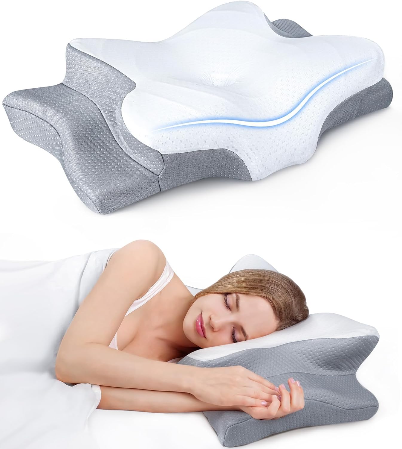 Almohada refrescante de alivio ultra del dolor para soporte del cue...