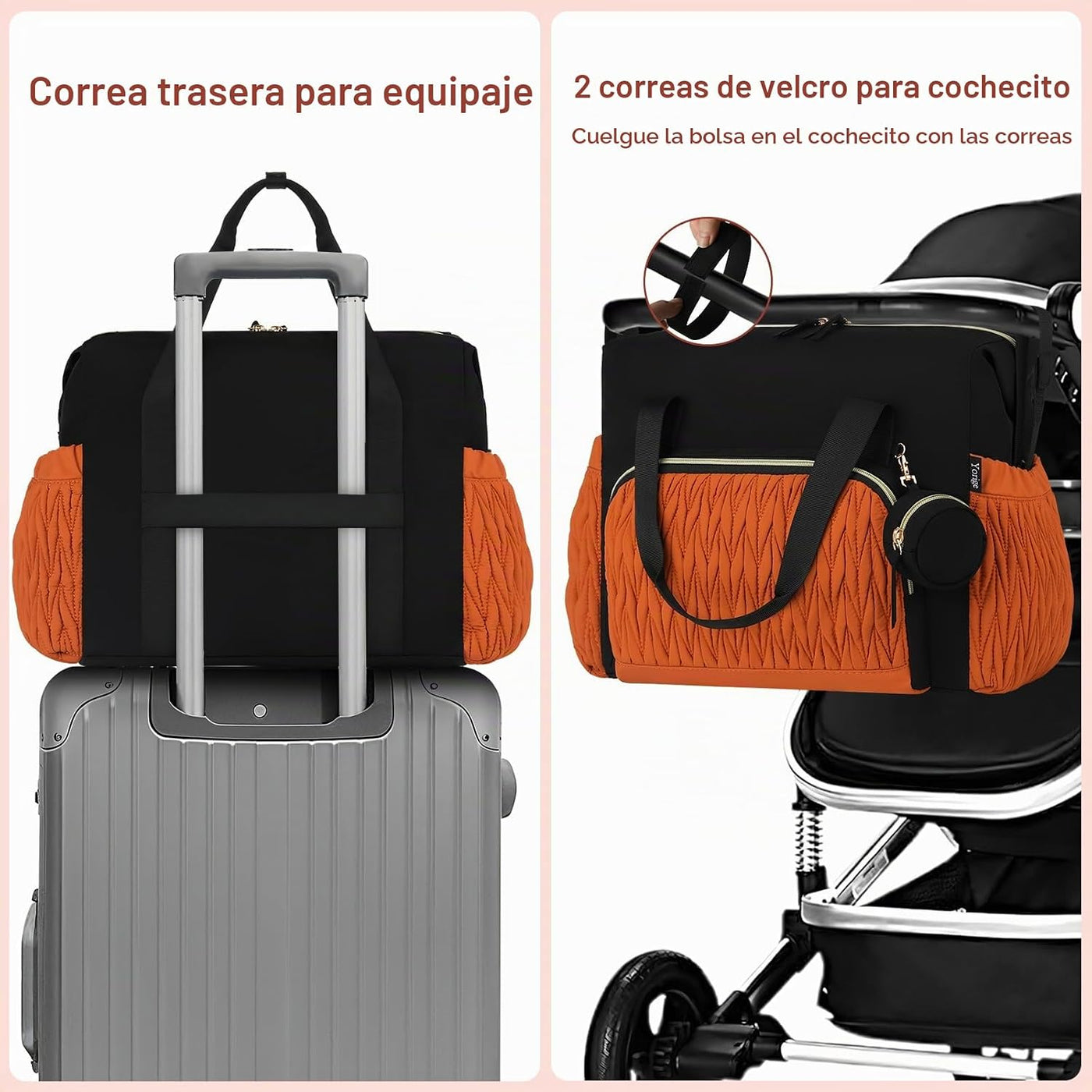 Bolsa de pañales para bebé, 6 unidades, bolsas de hospital grandes...