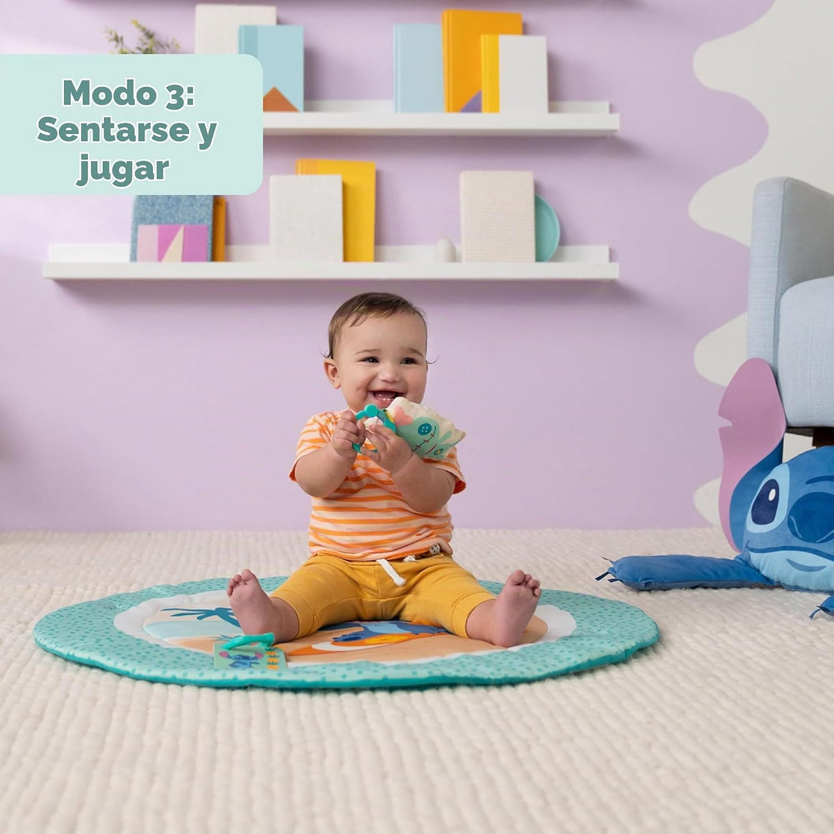 Bright Starts Disney Baby Stitch Party in Paradise Play Gym & M...