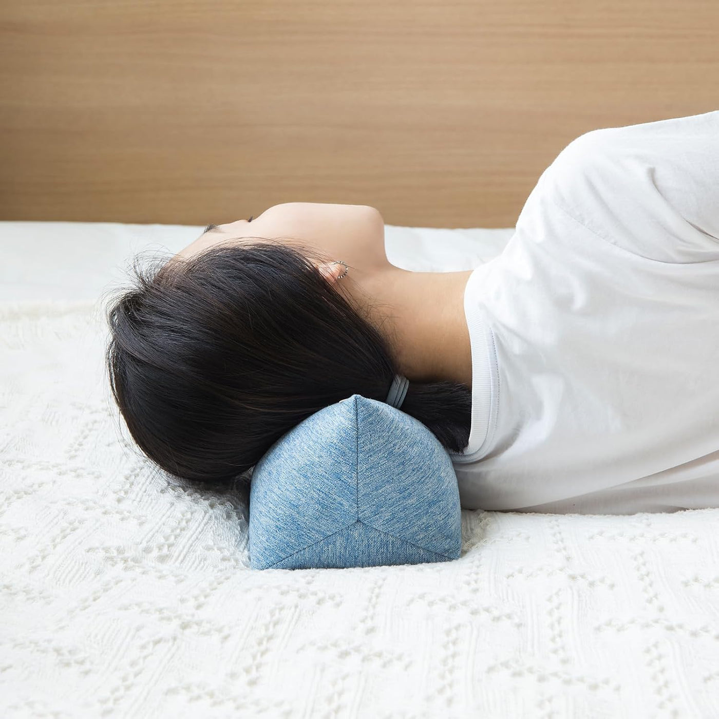 Almohada de apoyo para el cuello de trigo sarraceno, almohada cilín...