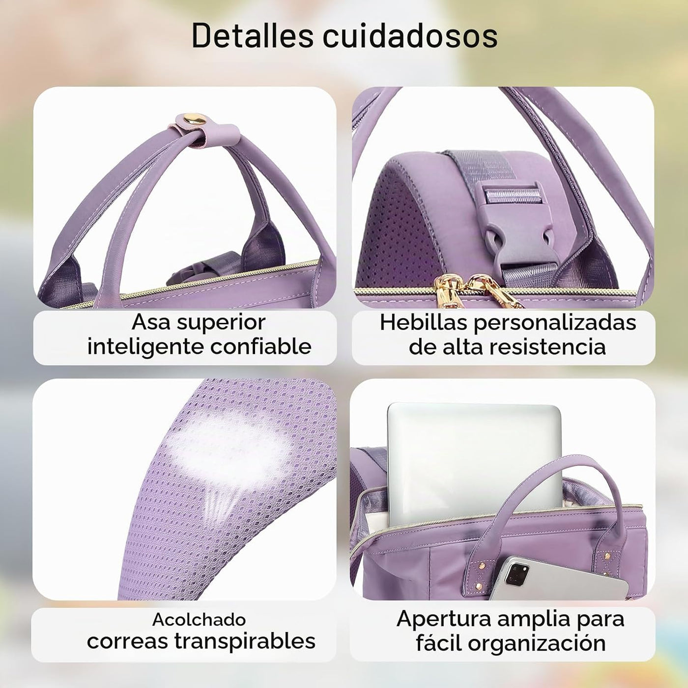 AIJIEKE Bolsa de pañales, mochila grande para pañales de bebé de gr...