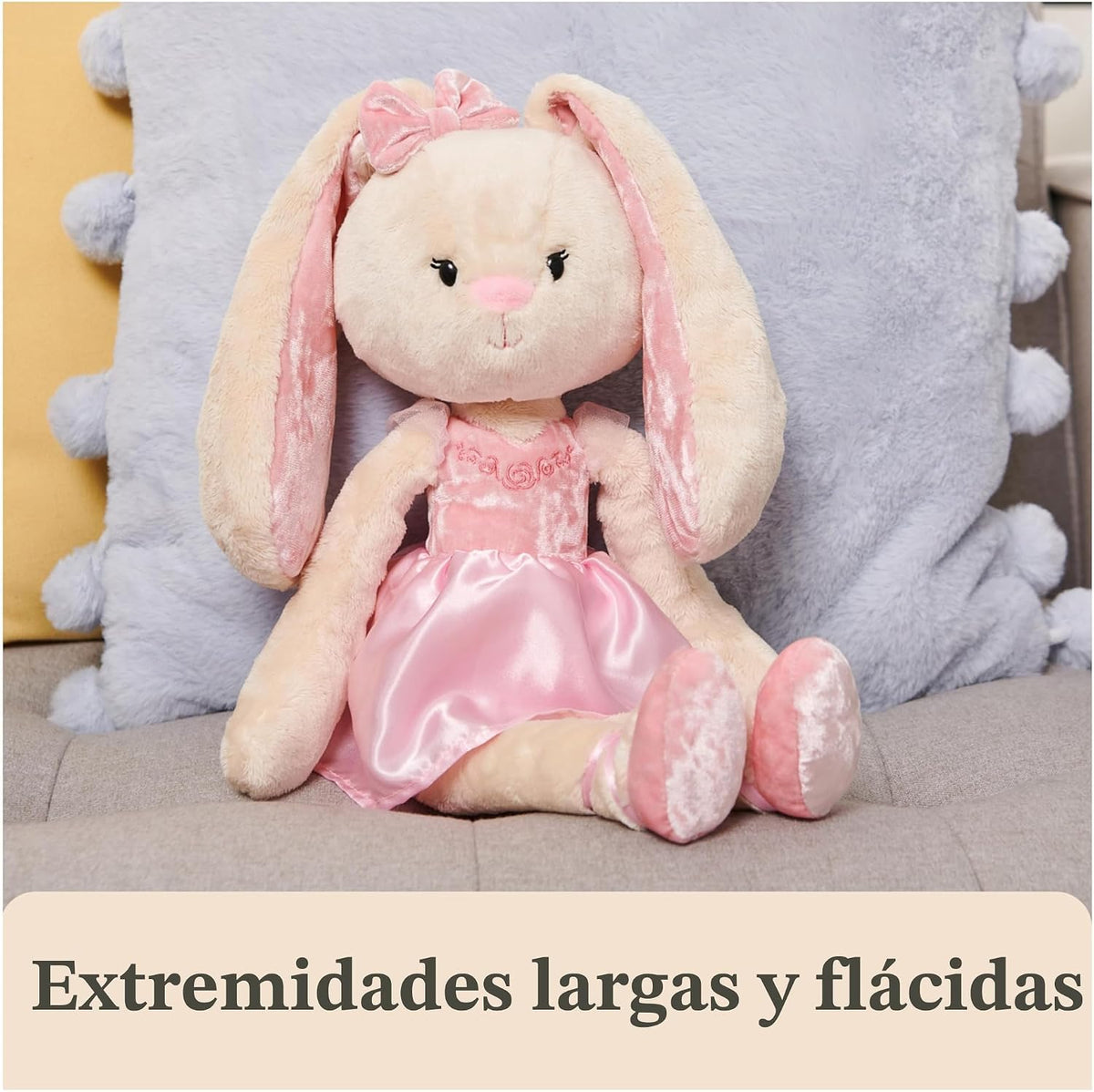 GUND Amigos para llevar de peluche, conejita de ballet, animal de p...