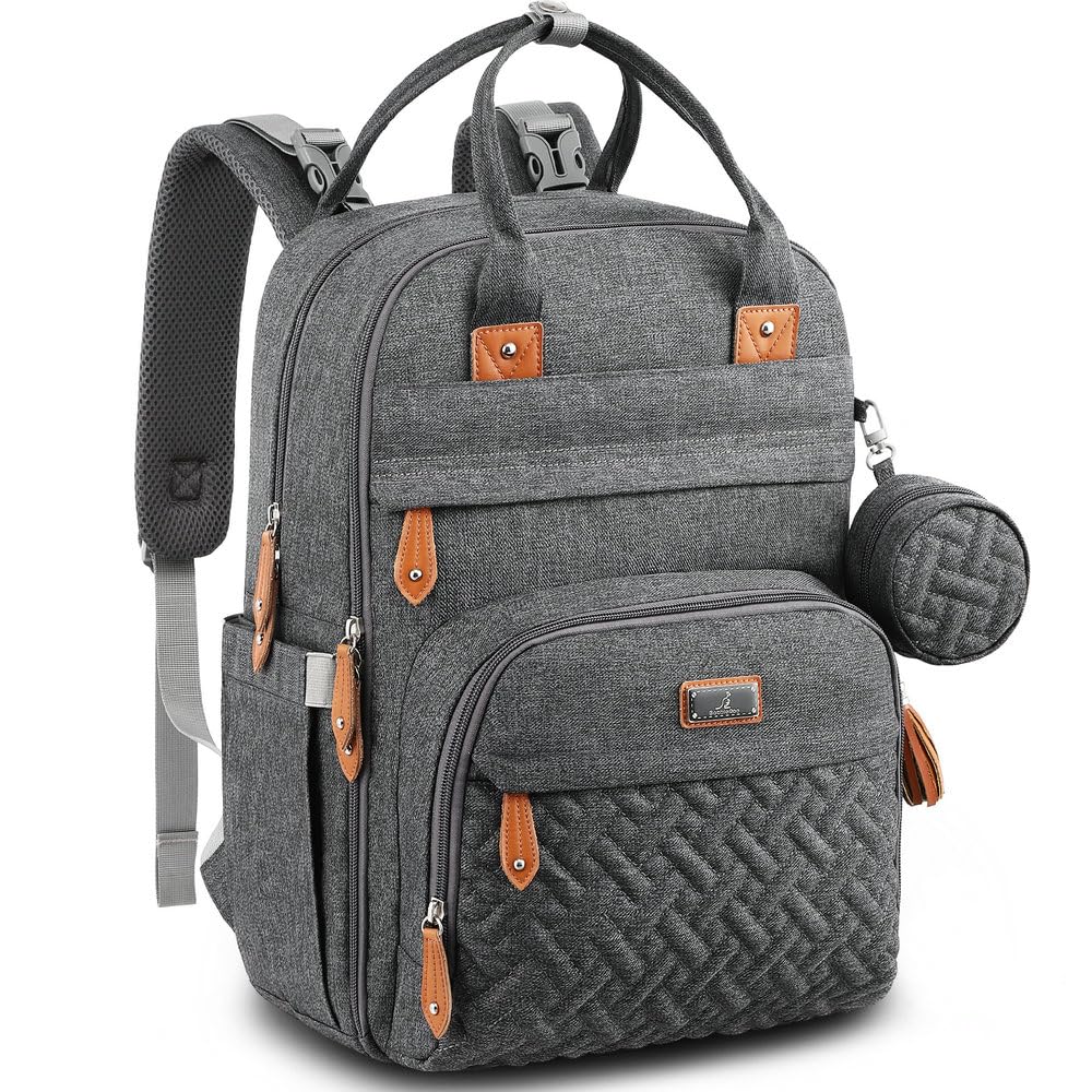 BabbleRoo - Mochila para pañales - Bolso de viaje con artículos ese...