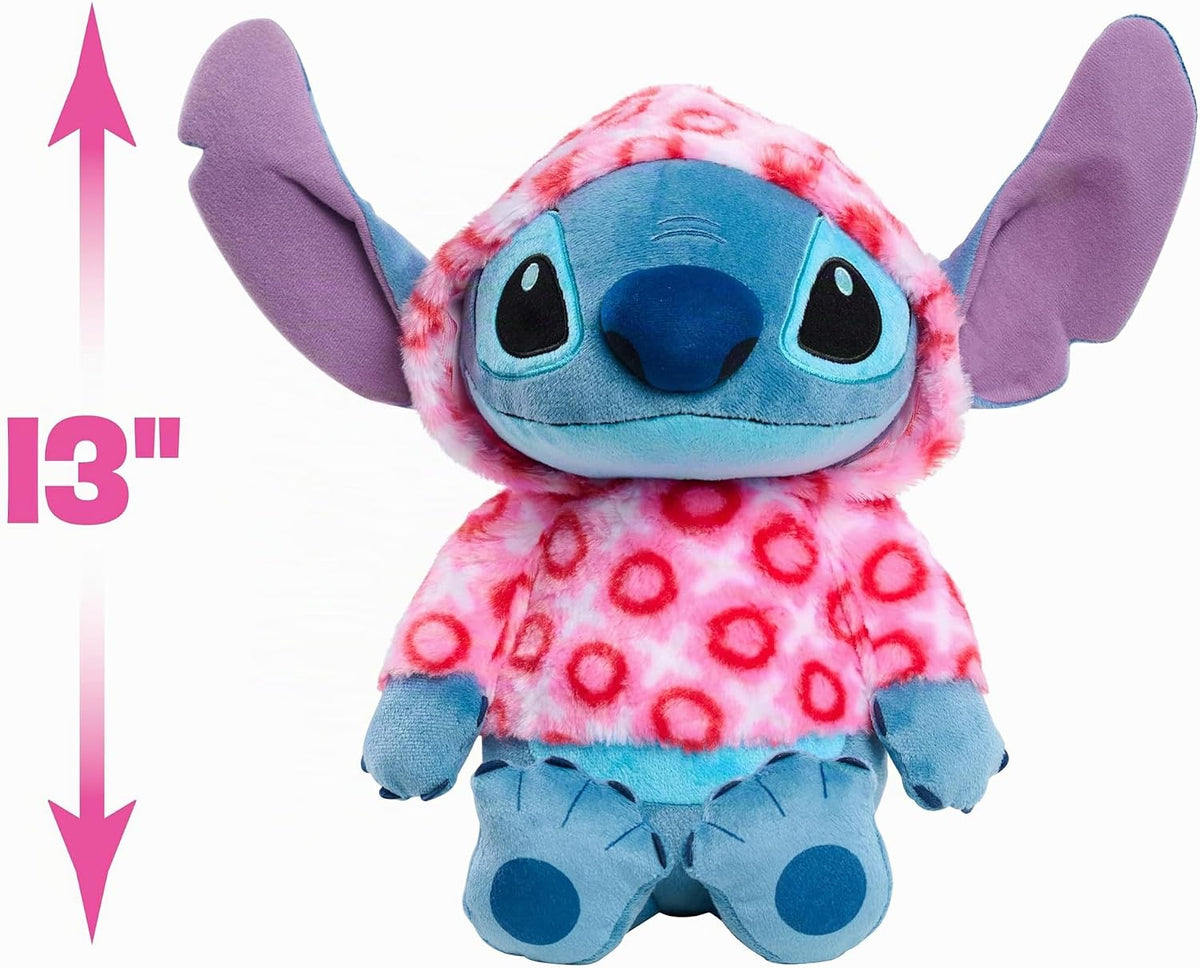Disney Stitch - Sudadera grande con capucha de corazón de San Valen...