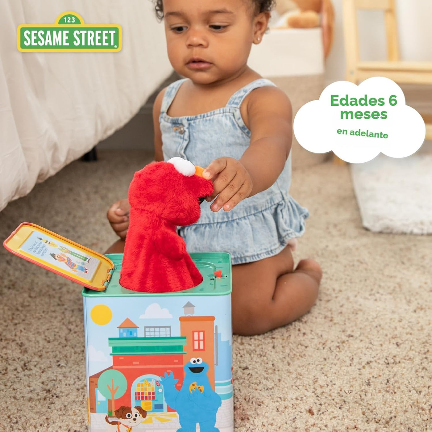 Kids Preferred Sesame Street Jack in the Box - Juguete de peluche d...