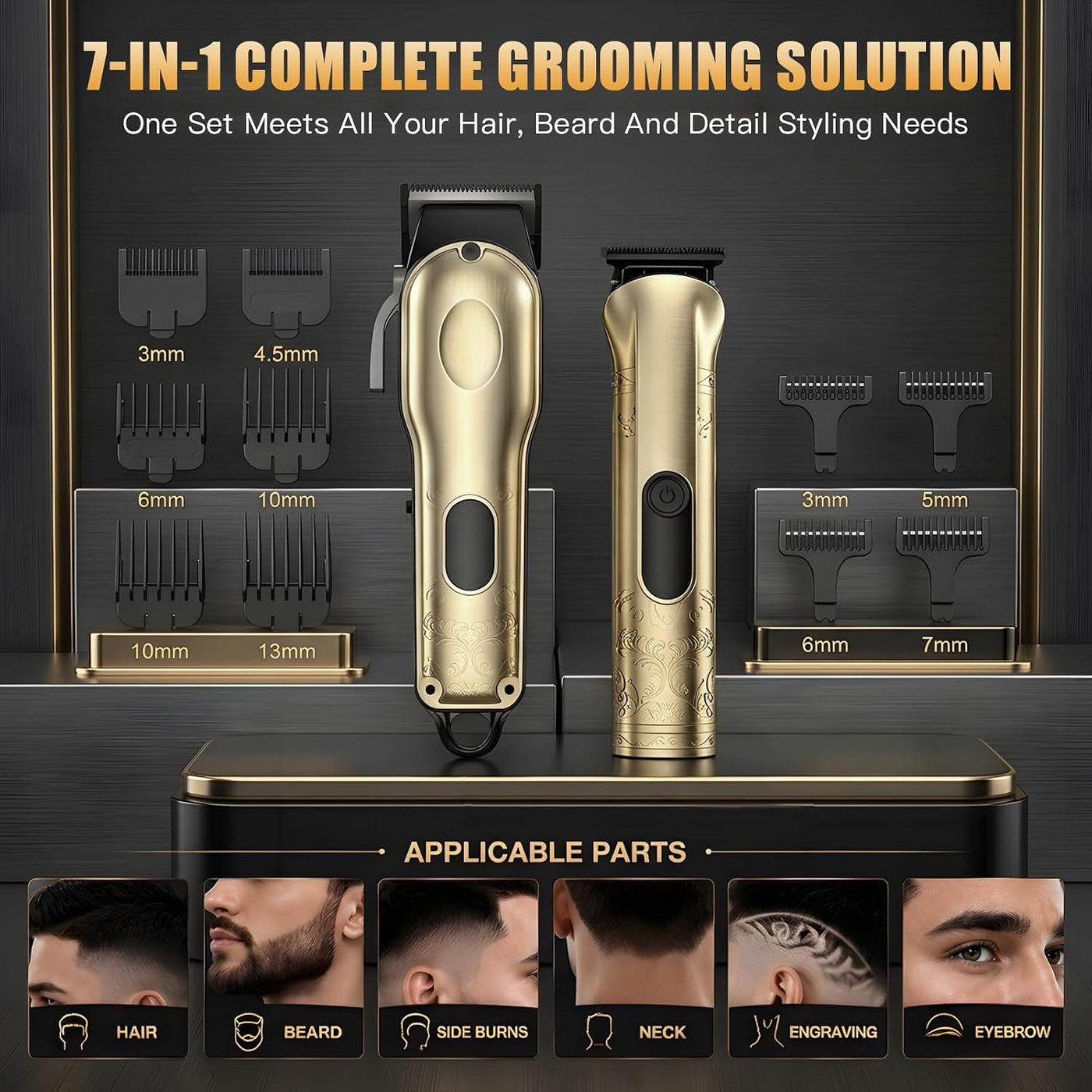 Cortadora de pelo profesional para hombres, recortadora de barba co...