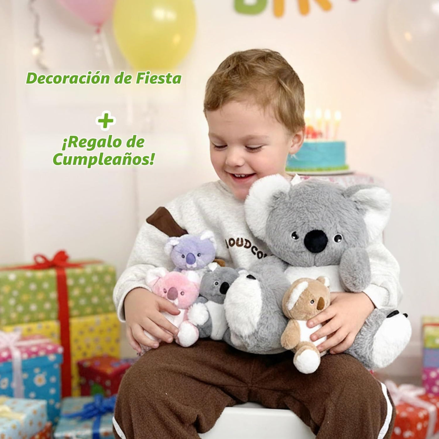 OUOZZZ Koala - Animal de peluche con bebés en el interior, juguete...