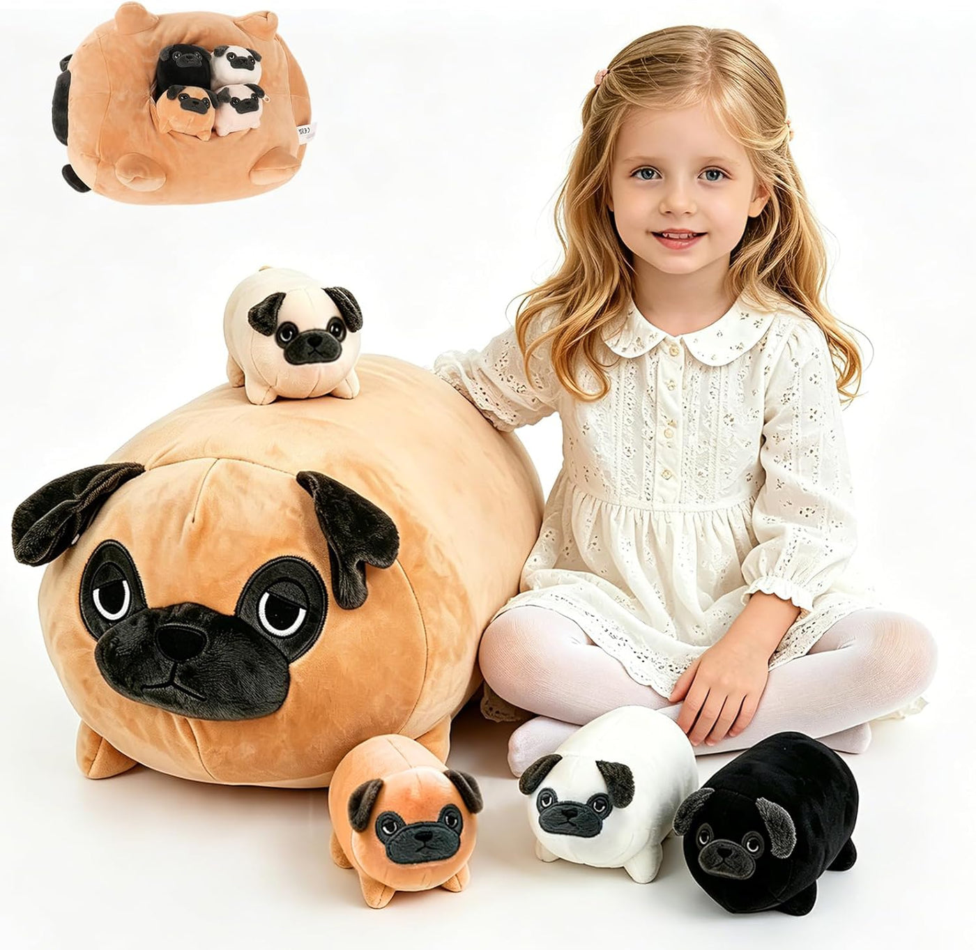 MMguai Peluche Suave de Bulldog Lindo Bulldog Francés Animales de P...