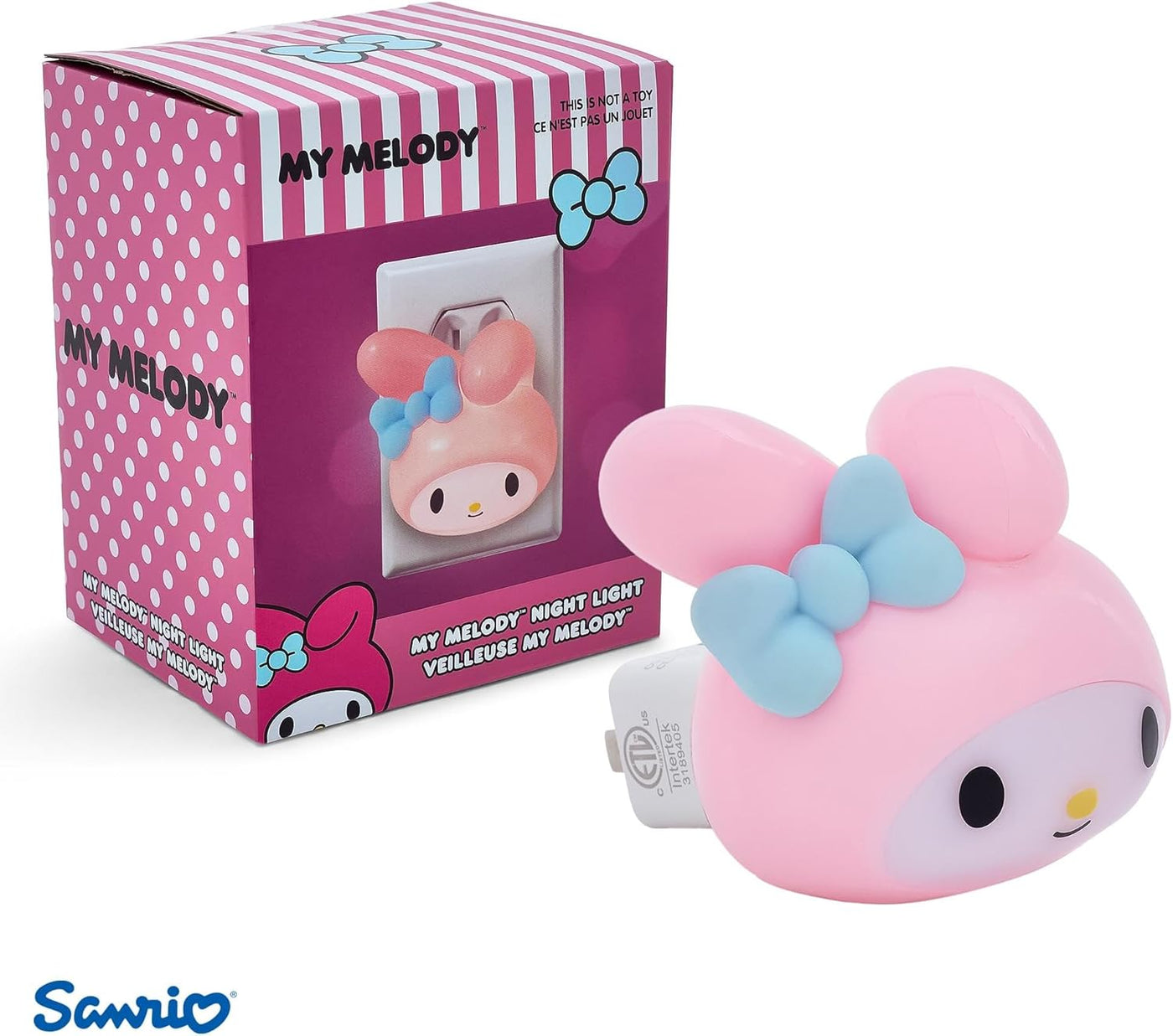 Ukonic Sanrio My Melody Face - Luz nocturna enchufable, luz LED par...