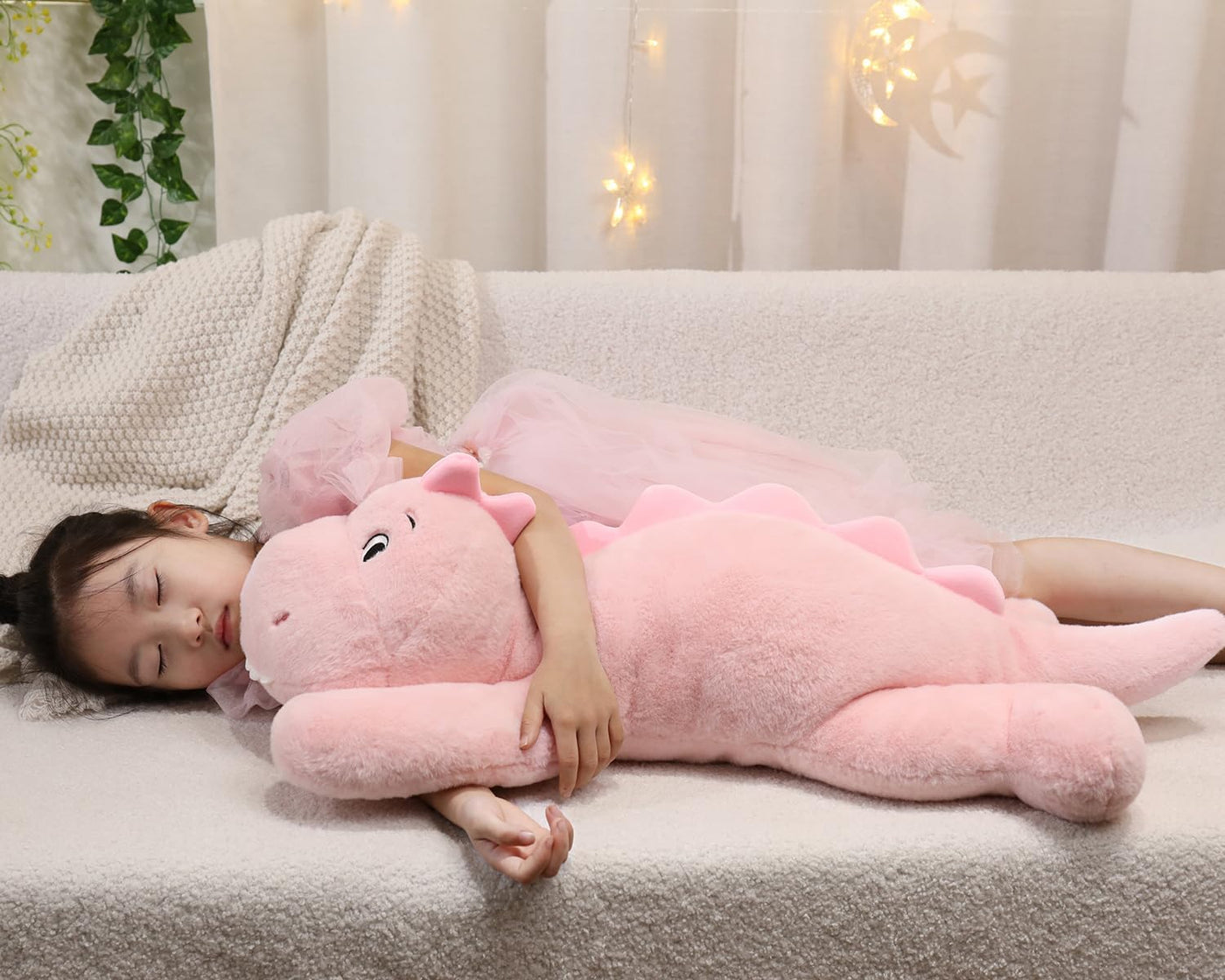 XMV Muñeco de peluche de dinosaurio con peso de 31 pulgadas y 5 lib...