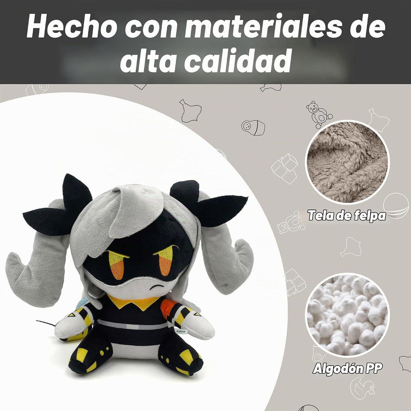 Adenzai: Juguetes de Peluche Muñeca de Peluche de Dibujos Animados...