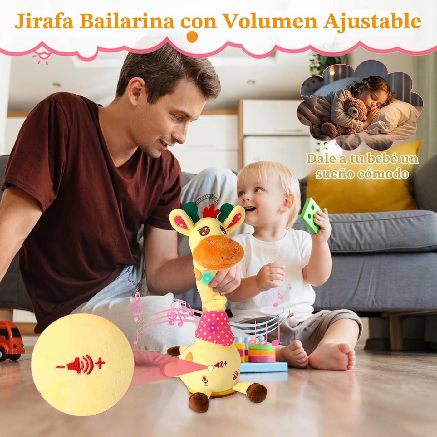 LLUKEME Juguete de jirafa bailarina, juguete de peluche, juguete de...