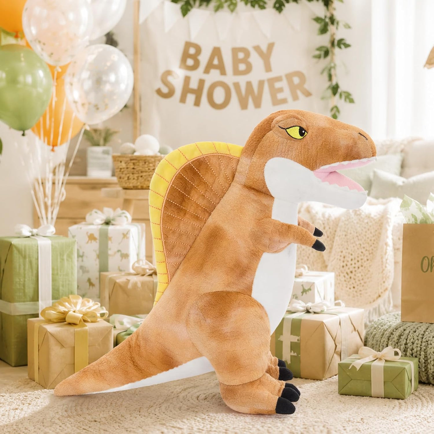 MorisMos Spinosaurus Animal de peluche, juguete de dinosaurio de pe...