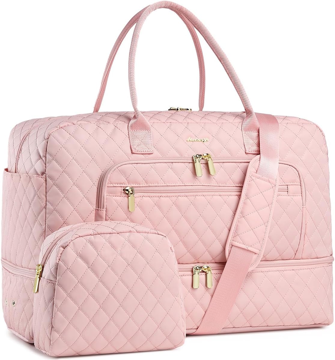 Bolsa de viaje grande para mujer, bolsa de lona para equipaje de fi...
