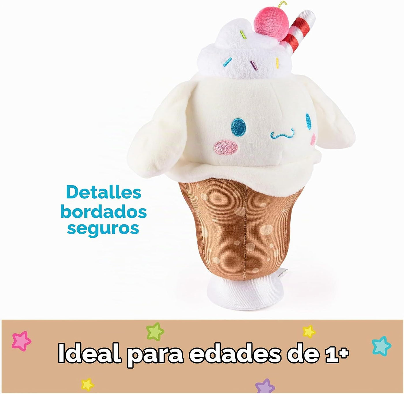 GUND Sanrio Cinnamoroll Root Beer Float - Juguete de peluche de 8 p...