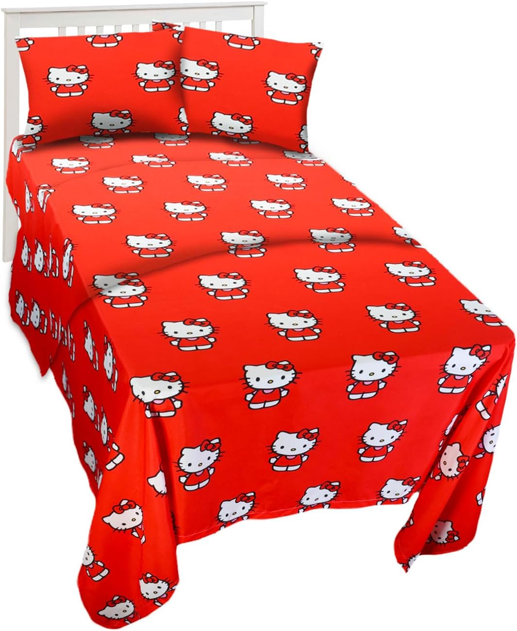 Hello Kitty Juego de cama para niños pequeños, paquete con sábanas...