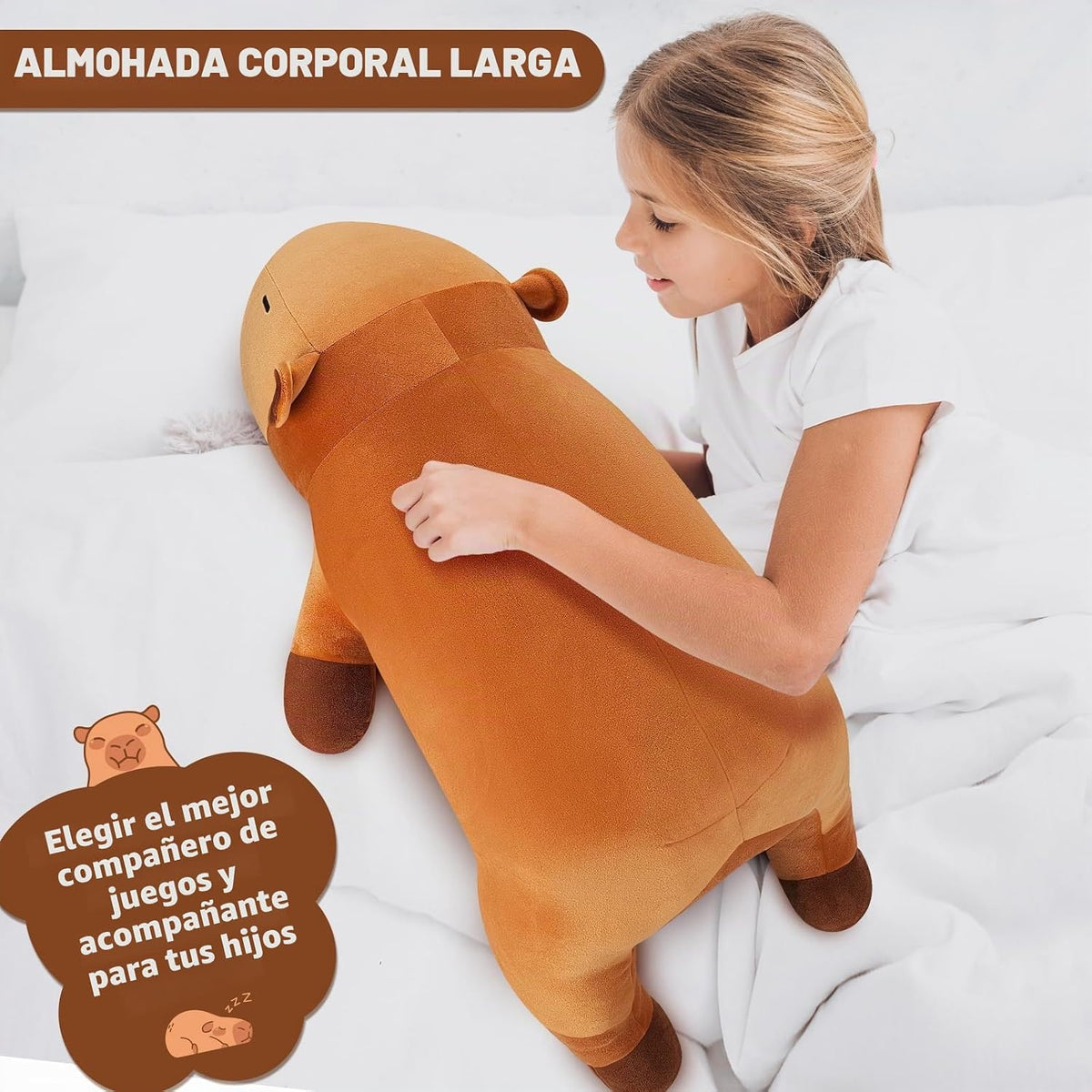 Animal de Peluche Relleno de Capibara Gigante de 30'' - Alm...