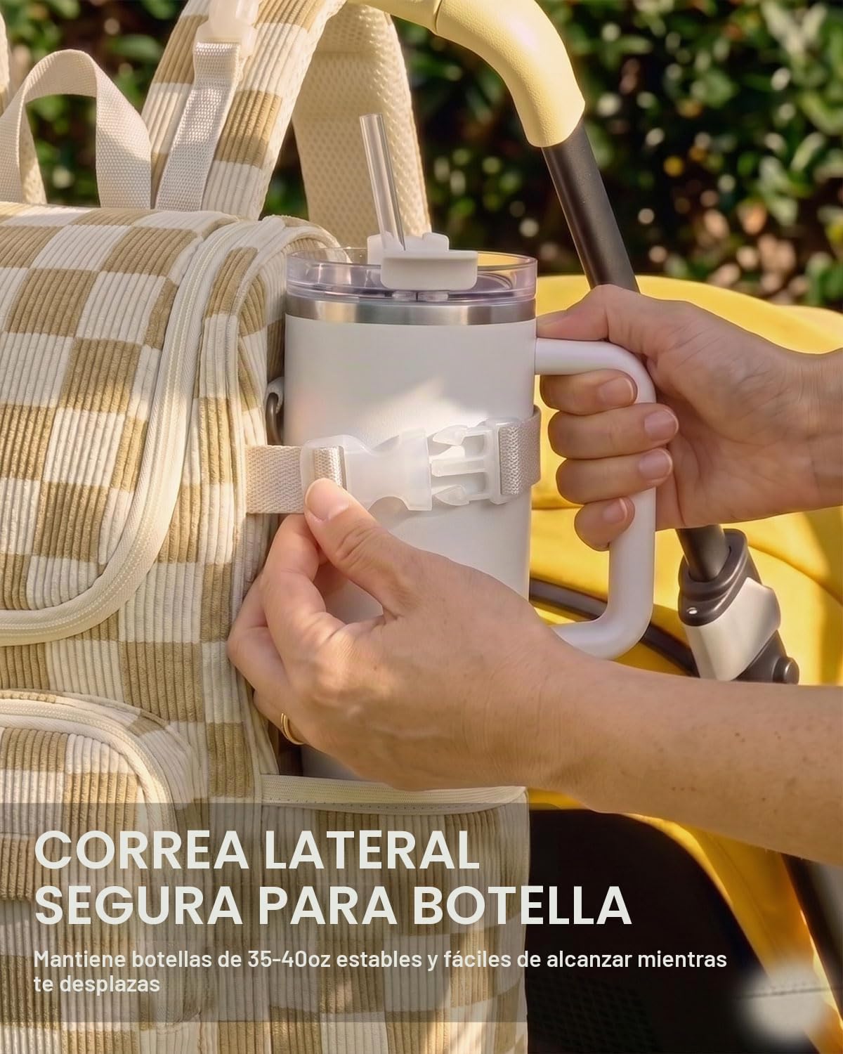 suwarble Mochila grande de pana para pañales para mamá, mochila de...