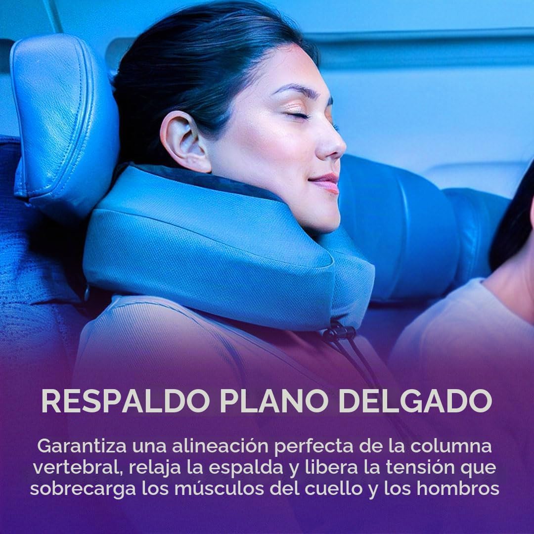 Cabeau Evolution S3 - Almohada de viaje en avión para vuelos largos...