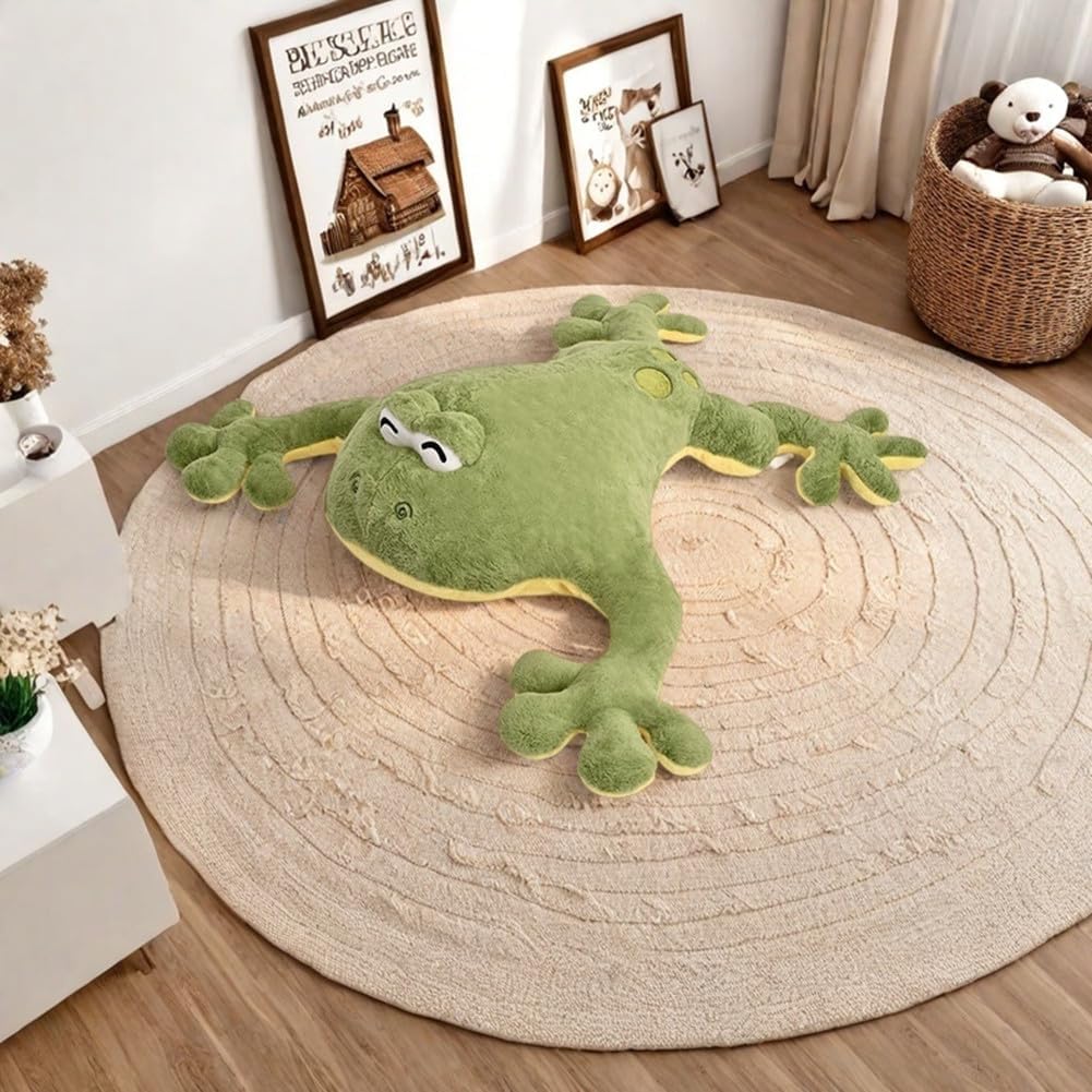 Huniupore - Peluche de rana grande, rana verde, 39.4 pulgadas | Alm...