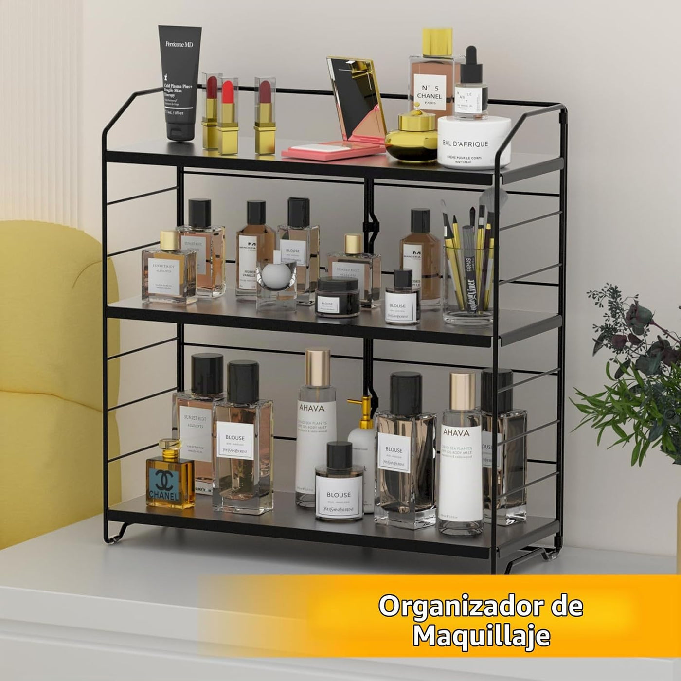 BOIVSHI Organizador de encimera de baño, organizador de encimera de...