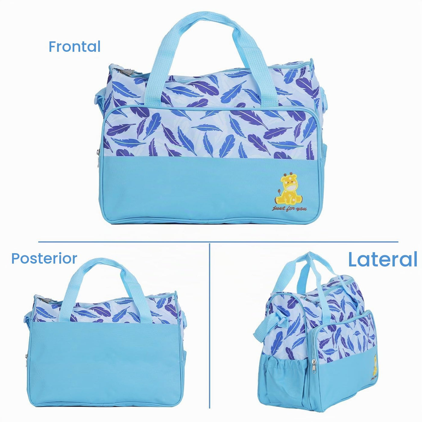 Moclever Juego de 5 bolsas de pañales - Bolsas de bebé para mamá, A...