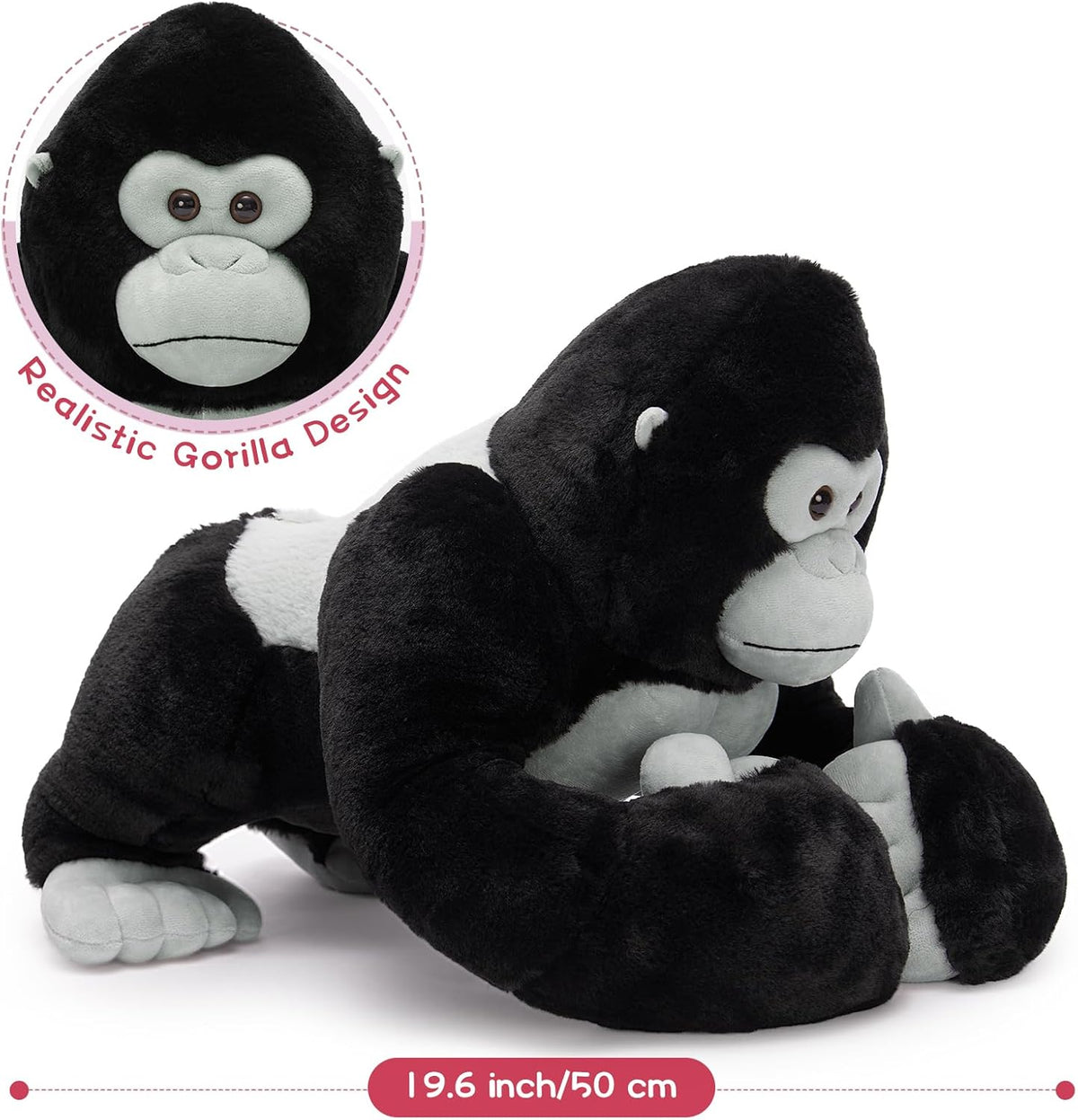 MaoGoLan Animales de Peluche Gorila Gigante - Gorila de Peluche Gra...