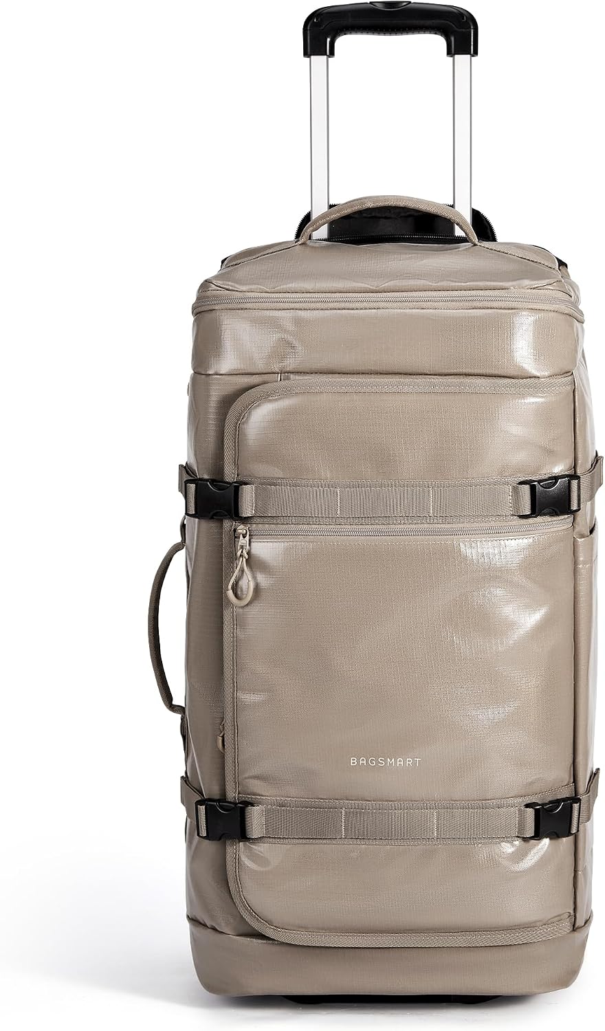 BAGSMART - Bolsa de lona con ruedas, bolsa de viaje para hombres, r...