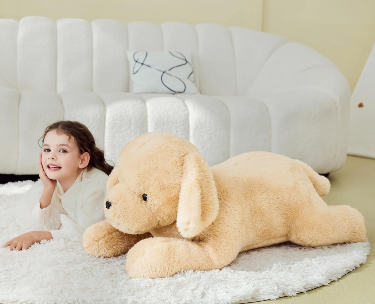 IKASA Peluche de perro labrador gigante de 30 pulgadas, súper suave...