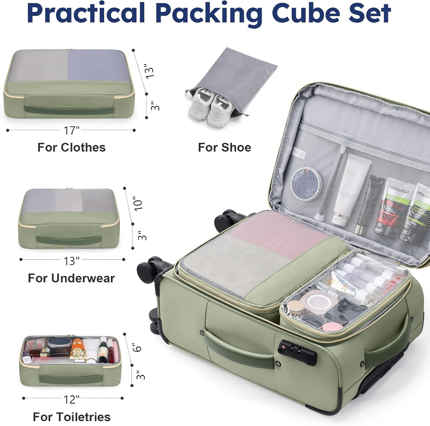Softside - Maleta de mano expandible con apertura superior de 20 pu...