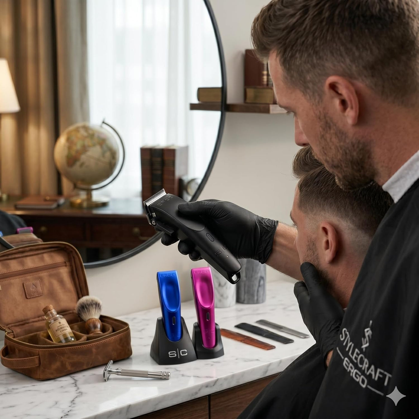 StyleCraft Ergo - Cortadora magnética con microchip profesional con...