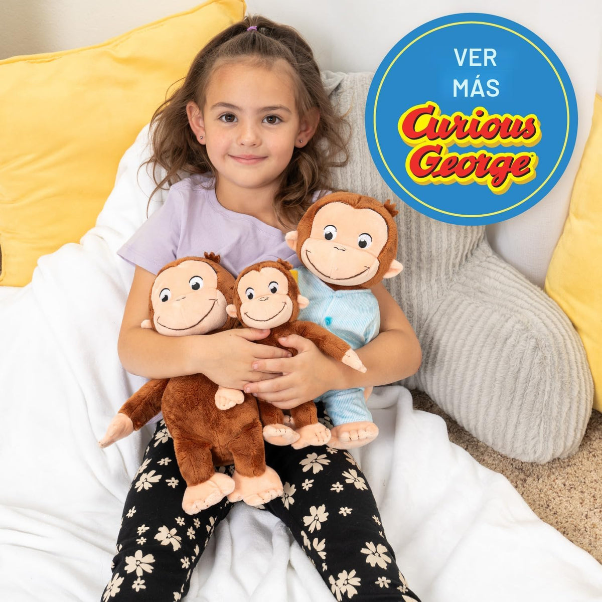 Kids Preferred Curious George in Pajamas - Juguetes de peluche de m...
