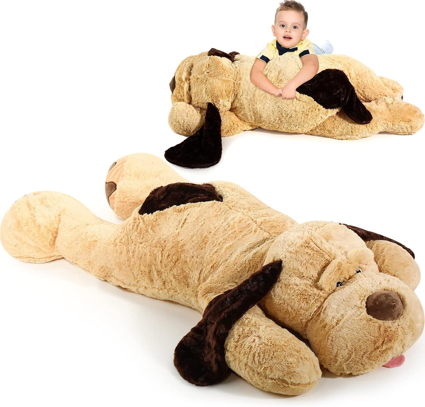 HyDren Almohada de peluche de perro gigante de 55 pulgadas | Compañ...